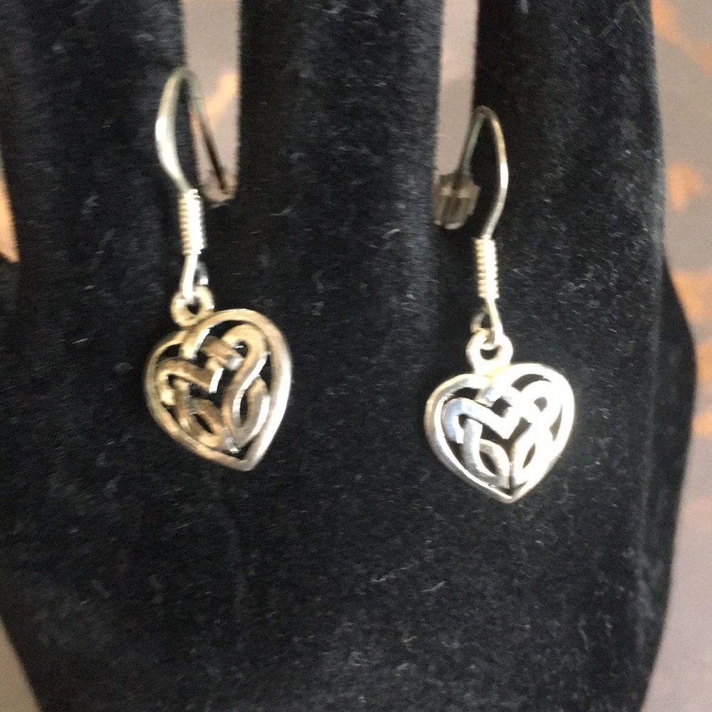 BFF Heart Love Celtic Friendship Earrings E36